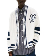 TOMMY HILFIGER TH Strickjacke aus Baumwolle mit Kn&ouml;pfen - Herrenpullover