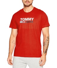 TOMMY HILFIGER TH JEANS Kurz&auml;rmeliges T-Shirt mit Aufdruck - Herren-T-Shirts