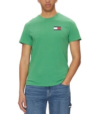 TOMMY HILFIGER TH JEANS Kurz&auml;rmeliges T-Shirt mit Logodruck K&uuml;stengr&uuml;n - Herren-T-Shirts - 1