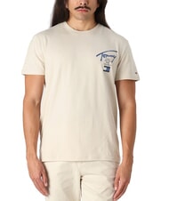 TOMMY HILFIGER TH JEANS Bedrucktes T-Shirt Zeitungspapier - Herren-T-Shirts - 1