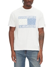 TOMMY HILFIGER TH JEANS Kurz&auml;rmeliges T-Shirt mit Maxiprint ecru - Herren-T-Shirts - 1