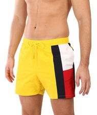 TOMMY HILFIGER TH Seitliche Flaggen-Schwimmboxer - Herrenbadehosen