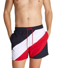 TOMMY HILFIGER TH Diagonal gestreifte Boxershorts W&uuml;stenhimmel - Herrenbadehosen - 1