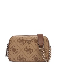GUESS NOELLE 2 Mini-Schultertasche f&uuml;r Kameras Latte-Logo / braun - Damentaschen - 1