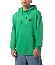 TOMMY HILFIGER TH JEANS Hoodie mit Flaggenaufn&auml;her K&uuml;stengr&uuml;n - Sweatshirts Herren - 1