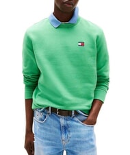 TOMMY HILFIGER TH JEANS Baumwoll-Sweatshirt mit Rundhalsausschnitt K&uuml;stengr&uuml;n - Sweatshirts Herren - 1