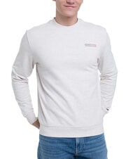 TOMMY HILFIGER TH JEANS Baumwoll-Sweatshirt mit Rundhalsausschnitt Hafermergel Htr - Sweatshirts Herren - 1