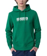 TOMMY HILFIGER TH Bedruckter Hoodie neues Gr&uuml;n - Sweatshirts Herren - 1