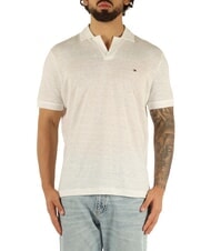 TOMMY HILFIGER TH Kurz&auml;rmeliges Leinen-Polohemd - Herren-Polo-Shirts/Herren-Polo-Shirt/Herrenpoloshirt/Herrenpoloshirts