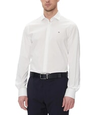 TOMMY HILFIGER TH Lang&auml;rmeliges Stretch-Baumwollhemd optisches Wei&szlig; - Herrenhemden - 1