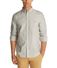 TOMMY HILFIGER TH JEANS Lang&auml;rmeliges gestreiftes Hemd dunkle Nachtmarine - Herrenhemden - 1