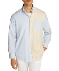 TOMMY HILFIGER TH Langarmhemd mit Farbblockmuster luftiges Blau - Herrenhemden - 1