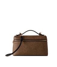 BORBONESE GEMINI Kleine Koffertasche mit Schultergurt natur op / schwarz - Damentaschen - 1