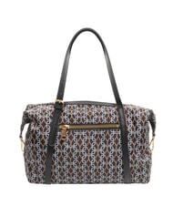 YNOT AUDREY Schultertasche mit Allover-Logo SCHWARZ - Damentaschen - 1