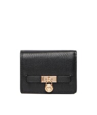 MICHAEL KORS HAMILTON MODERNE Kleiner Lederkartenhalter Schwarz - Brieftaschen Damen - 1