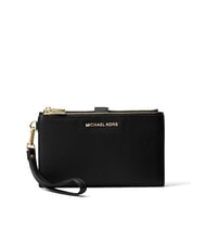 MICHAEL KORS JET SET Leder-Clutch-Geldb&ouml;rse Schwarz - Damentaschen - 1