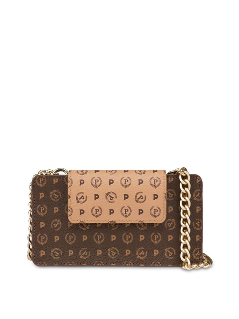 POLLINI HERITAGE CLASSIC iPhone-Clutch braun/cremefarben - Damentaschen