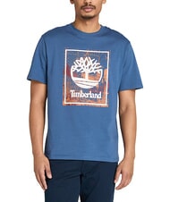 TIMBERLAND FRONT SEASONAL STACK Baumwoll-T-Shirt Ozean - Herren-T-Shirts - 1