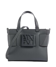 ARMANI EXCHANGE SUSIE Mini-Handtasche mit Schultergurt K&uuml;hlstahl - Damentaschen - 1