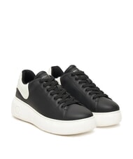 ARMANI EXCHANGE SUPER MINI-TUMBLED Turnschuhe schwarz + cremewei&szlig; - Damenschuhe - 1