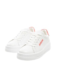 LOVE MOSCHINO ECLIPSE 50 Ledersneakers wei&szlig;/rot - Damenschuhe - 1