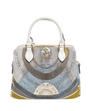 GATTINONI PLANETARIUM Mittelgro&szlig;e Handtasche mit Schultergurt Mond/Wei&szlig; - Damentaschen - 1