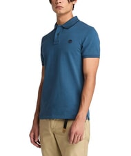 TIMBERLAND MILLERS RIVER Poloshirt aus Baumwolle dunkler Jeansstoff - Herren-Polo-Shirts/Herren-Polo-Shirt/Herrenpoloshirt/Herrenpoloshirts - 1