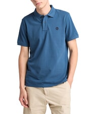 TIMBERLAND MILLERS RIVER Poloshirt aus Baumwolle dunkler Jeansstoff - Herren-Polo-Shirts/Herren-Polo-Shirt/Herrenpoloshirt/Herrenpoloshirts - 1