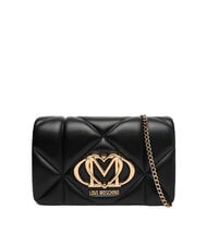 LOVE MOSCHINO EMBOSSED Mini-Schultertasche Schwarz - Damentaschen - 1