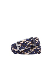 PIQUADRO CINTURE COLL.109 Elastischer geflochtener G&uuml;rtel beige/blau - G&uuml;rtel - 1