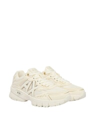 ARMANI EXCHANGE SPEED Turnschuhe gebrochenes Wei&szlig; + blasses Gold - Schuhe Unisex - 1