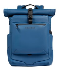 PIQUADRO CORNER SPECIALE GOMMATO Rolltop-Rucksack f&uuml;r 15,6-Zoll-Laptop - PC-Rucks&auml;cke