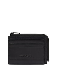 PIQUADRO S141 Kreditkartenetui, Leder Schwarz - Brieftaschen Herren - 1