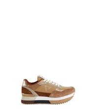 GAUD&Igrave; I DEA Ledersneakers Cognac/Taupe - Damenschuhe - 1