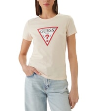 GUESS ORIGINAL LOGO Logo-T-Shirt kosmische Vanille - T-Shirts und Tops f&uuml;r Damen - 1