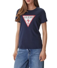GUESS ORIGINAL LOGO Logo-T-Shirt blau geschw&auml;rzt - T-Shirts und Tops f&uuml;r Damen - 1