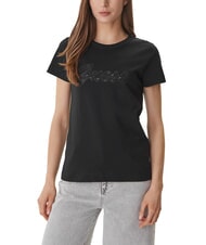 GUESS 3D SCRIPT Baumwoll-T-Shirt jetbla - T-Shirts und Tops f&uuml;r Damen - 1