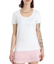 GUESS SCRIPT Baumwoll-T-Shirt purwei&szlig; - T-Shirts und Tops f&uuml;r Damen - 1