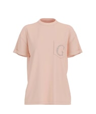 GUESS POCKET LOGO Baumwoll-T-Shirt kosmische Vanille - T-Shirts und Tops f&uuml;r Damen - 1