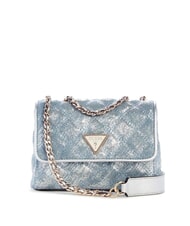 GUESS GIULLY 2 DENIM Schultertasche / Umh&auml;ngetasche Metallic-Denim - Damentaschen - 1