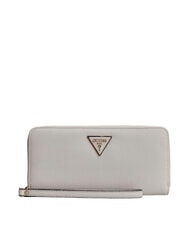 GUESS LAUREL 2 Gro&szlig;e Geldb&ouml;rse mit Rundum-Rei&szlig;verschluss und Handgelenksschlaufe Elfenbein - Brieftaschen Damen - 1