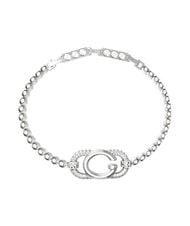 GUESS OH MY G Silbernes Armband, Anh&auml;nger mit Logo SILBER - Armb&auml;nder - 1