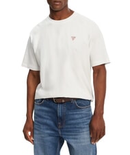 GUESS JEANS MINI TRIANGLE Baumwoll-T-Shirt purwei&szlig; - Herren-T-Shirts - 1