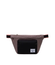 HERSCHEL POP QUIZ G&uuml;rteltasche mit Tasche Taupegrau/Schwarz/Muschelrosa - H&uuml;fttaschen - 1