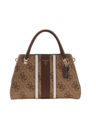 GUESS NOELLE 2 LUXURY Handtasche Latte-Logo / braun - Damentaschen - 1