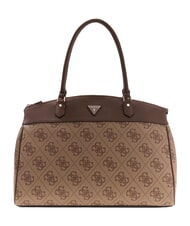 GUESS BERTA Handtasche Latte-Logo / braun - Damentaschen - 1