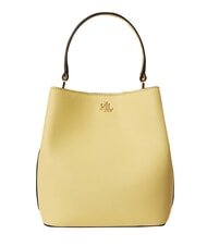 RALPH LAUREN REESE Handtasche mit Schulterriemen aus Leder Zitronensorbet - Damentaschen - 1