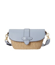 RALPH LAUREN LYNDEN Mini-Tasche mit verstellbarem Schultergurt Natur-/Alpenblau - Damentaschen - 1