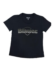 BLAUER GRAHAM Kurz&auml;rmeliges Baumwoll-T-Shirt Schwarz - T-Shirts und Tops f&uuml;r Damen - 1