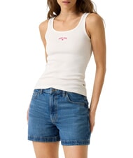 GUESS JEANS EMBRO  Alabasterwei&szlig; - T-Shirts und Tops f&uuml;r Damen - 1
